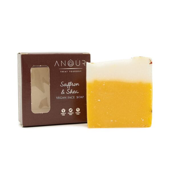 Saffron & Shea Vegan Face Soap